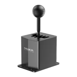 Скоростен лост MOZA HGP Shifter снимка отпред с видима метална конструкция