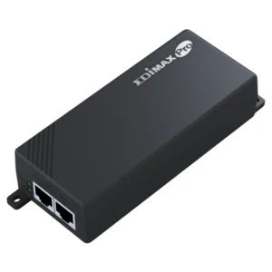 Инжектор Edimax GP-101IT PoE Gigabit 30W продуктова снимка с видими портове