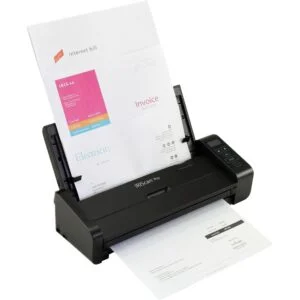 Скенер iris IRIScan Pro 5 с показан интерфейс и функционалности за бързо сканиране на документи