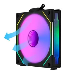 Вентилатор Lian-Li UNI SL-INF Reverse Blade 120 мм ARGB PWM Черен детайл на перките
