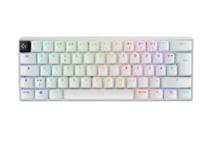 Геймърска клавиатура Logitech Pro X 60 Tactile White основен изглед отгоре