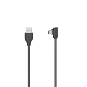 Кабел HAMA USB-C мъжко- USB A 90° 0.75 м USB 2.0 480Mbit/s Черен продукт снимка отпред