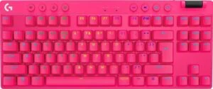 Геймърска механична клавиатура Logitech G Pro X TKL Lightspeed Tactile Switch Magenta основна снимка