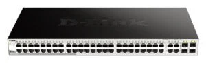 Суич D-Link DGS-1210-52 48 портов с 4 SFP порта основна продуктова снимка
