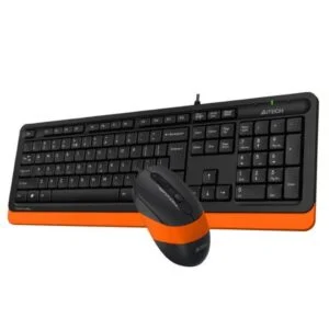 Комплект клавиатура и мишка A4TECH Fstyler F1010 Оранжев продукт снимка с видим дизайн и цветове