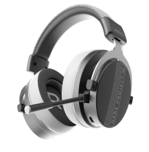 Геймърски безжични слушалки Dark Project Vexo Wireless Gray основен изглед отпред