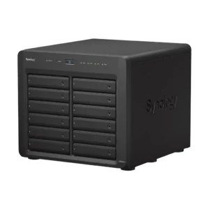 Мрежов сторидж Synology DS3622xs+ основен изглед отпред с 12 слота за дискове