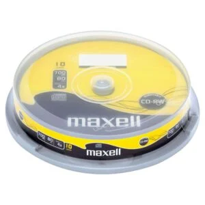CD-RW80 MAXELL 700MB 52x четене 4x запис 10 бр продуктова снимка