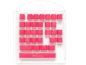 Капачки за механична клавиатура Ducky Pink 31-Keycap Set с розов цвят и US подредба