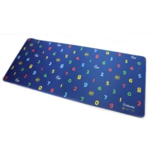Геймърски пад Ducky x SOU SOU Desk Mat снимка на продукта с размери и син цвят