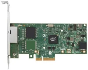 Мрежова карта Intel I350-T2V2 Dual Gigabit Server Adapter с два RJ45 порта на снимка продукт