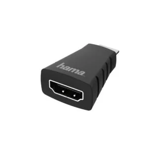 Адаптер HAMA 200347 Mini-HDMI мъжко към HDMI женско, продуктна снимка отпред