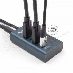 Delock USB Хъб с LED индикатори за статус на връзката снимка отблизо