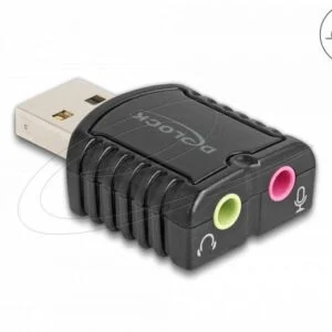 Delock Външна звукова карта USB 24 bit / 96 kHz продукт снимка отпред