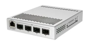 Суич Mikrotik CRS305-1G-4S+IN с 4 SFP+ порта и 1 Gigabit LAN порт