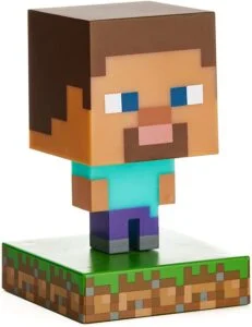 Статуетка Paladone Minecraft Steve Icon Light BDP снимка отпред с детайли