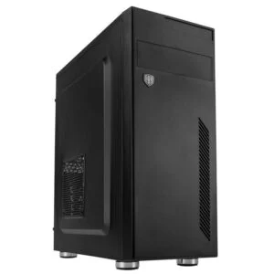Кутия Kolink KLA-003 Mid-Tower изглед отпред с отворена предна част