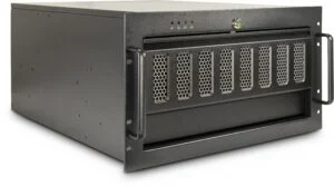 Кутия Inter Tech Server 6U-6606 за сървър ATX основен изглед отпред