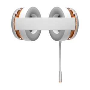 Геймърски слушалки Dark Project Sono Wired White/Gold снимка на ушните чашки и дизайн