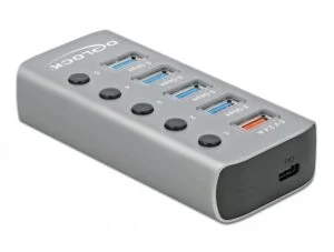 USB хъб 7-портов DELOCK-63263 основна продуктова снимка с метален корпус