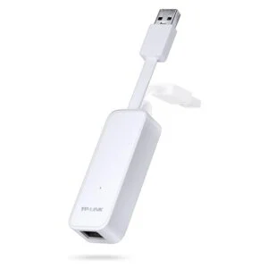 Мрежова карта Tp-Link UE300 USB 3.0 LAN 1000 Mbps продуктова снимка отпред