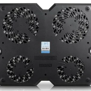 Охладител за лаптоп DeepCool Multi Core X6 показва вентилаторите в действие