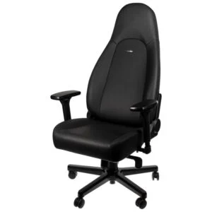 Геймърски стол noblechairs ICON Black Edition основна снимка с изчистен дизайн