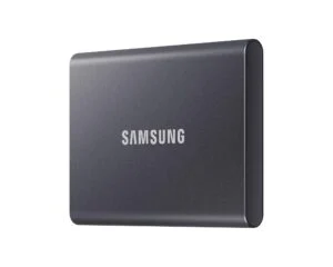 Външен SSD Samsung T7 Titan Grey 1000GB основна снимка с видим дизайн