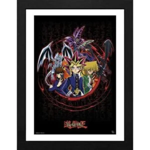 GBEYE YU-GI-OH! - Framed print „Joey Yugi Kaiba“ (30x40) продуктова снимка с рамка и детайли