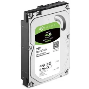 Хард диск SEAGATE BarraCuda 2TB 256MB 7200 rpm SATA 3 ST2000DM008 продуктова снимка с видим форм фактор