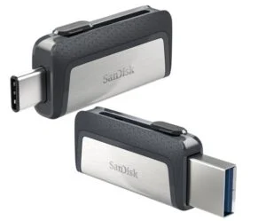 USB памет SanDisk Ultra Dual Drive 64GB с двоен USB Type-C и USB-A конектор