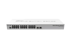 Суич Mikrotik CRS326-24G-2S-RM 24xGigabit LAN 2xSFP+ cages основна продуктова снимка