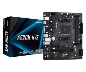 Дънна платка ASRock A520M-HVS Socket AM4 mATX основна продуктова снимка