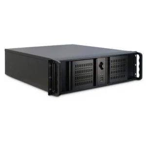 Кутия за сървър InterTech 3U 3098-S 19" Чернa основен изглед отпред