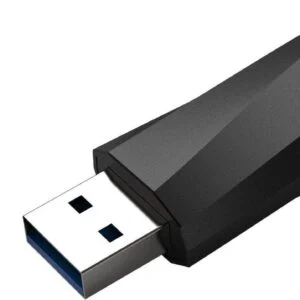 USB памет SILICON POWER Blaze B07 32GB USB 3.2 Черна страничен изглед с размери