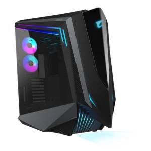 Кутия Gigabyte Aorus AC700G RGB Fusion 2.0 Full Tower основен изглед отпред