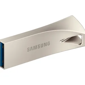USB памет Samsung BAR Plus 64GB USB-A Сребриста от страничен ъгъл