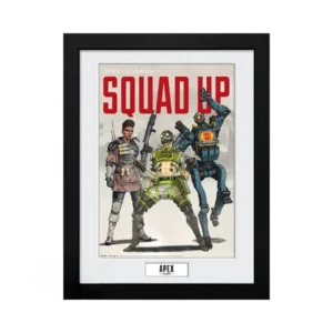 GBEYE APEX LEGENDS - Framed print „Squad Up“ (30x40) продуктова снимка с рамка и детайли на плаката