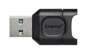 Четец за карти Kingston MobileLite Plus microSD продуктова снимка отпред с USB 3.2 интерфейс
