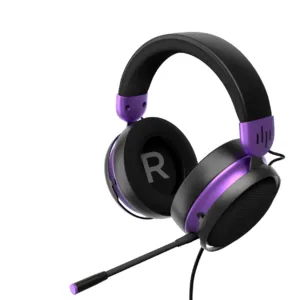 Геймърски слушалки Dark Project Sono Wired Black/Violet страничен изглед на продукта