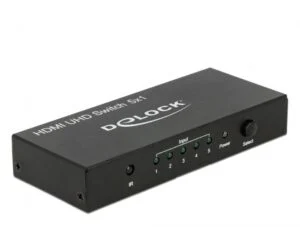 5 портов HDMI суич Delock 4K@60Hz Черен основен изглед на продукта