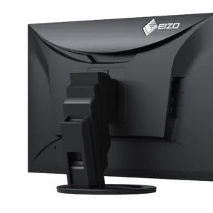 Монитор EIZO FlexScan EV2760 на офис бюро с включени кабели
