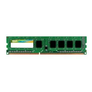 Памет Silicon Power 4GB DDR3 PC3-12800 1600MHz SP004GBLTU160N02 в близък план като продуктова снимка