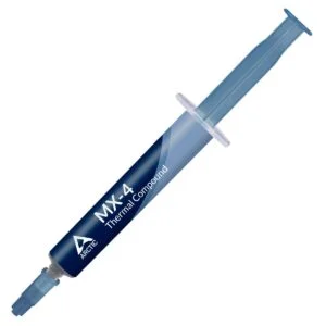 Термо паста ARCTIC MX-4 4g Сив продуктова снимка с опаковка и текстура
