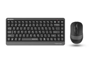Комплект клавиатура и мишка A4TECH Fstyler FGS1110Q сив основен изглед