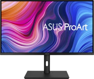 Монитор ASUS ProArt PA329CV 32 инча преден изглед с включен екран