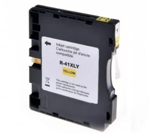 Мастило гел ORINK GC41Y RICOH 32 ml 2500 копия Yellow продукт снимка с жълта мастилена касета