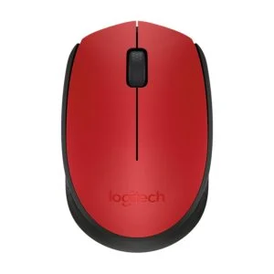 Безжична оптична мишка LOGITECH M171 червен модел снимка отпред