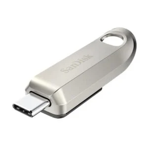 USB памет SanDisk Ultra Luxe 64GB USB-C изглед отстрани с видим конектор