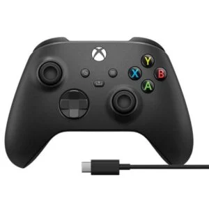 Геймърски контролер Microsoft Xbox + Type-C кабел Black снимка на продукта отпред